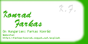konrad farkas business card